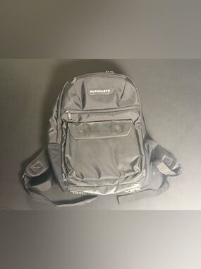 Alphalete Black Men's Travel Backpack with Front Pouch
